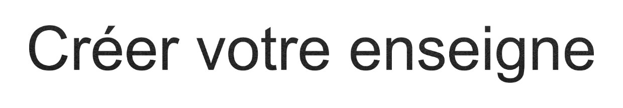 Enseigne de maison / professionnelles "Créer votre enseigne"