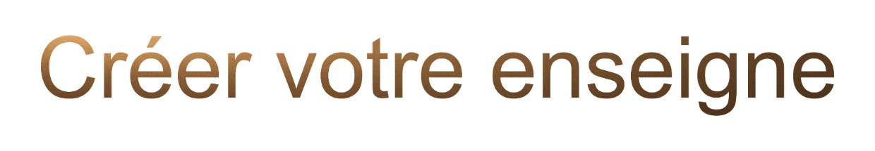 Enseigne de maison / professionnelles "Créer votre enseigne"