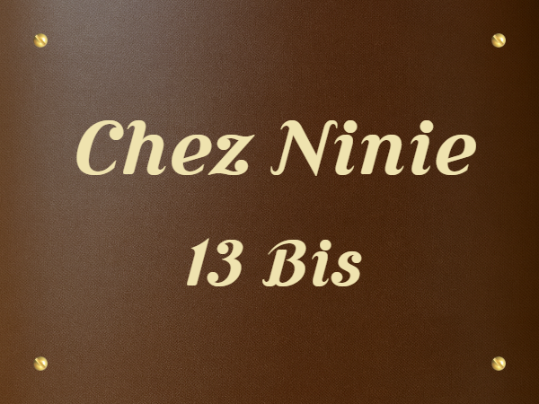 Plaque habitation effet rouille