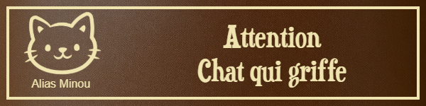 Plaque attention chat qui griffe