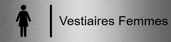 Plaque vestiaires femmes