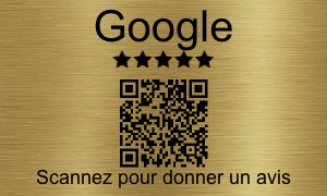 Plaque QR code - Avis Google