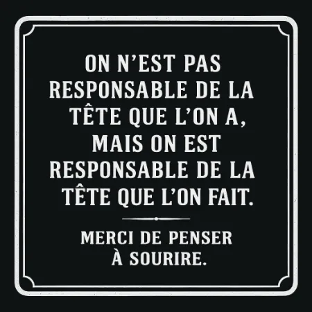 Plaque humoristique maison - Plaque personnalisée - en aluminium noir